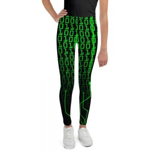 Lemonerdy™ Binary Code Youth Leggings