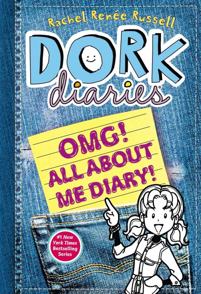 cover image for dork diaries omg all about me diary by rachel renee russell
